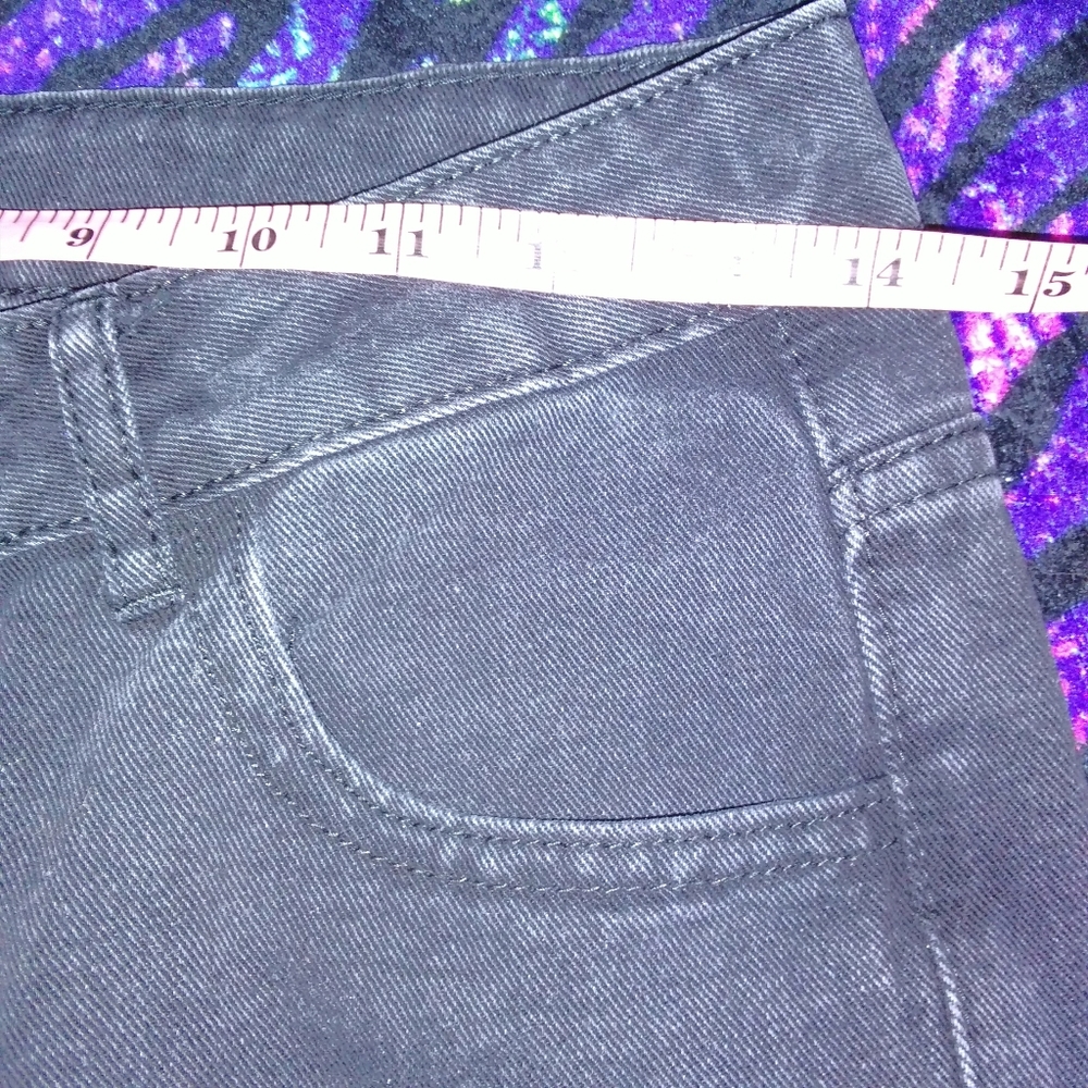 Shein High Waisted Distressed Black Jeans - Picture 11 of 12